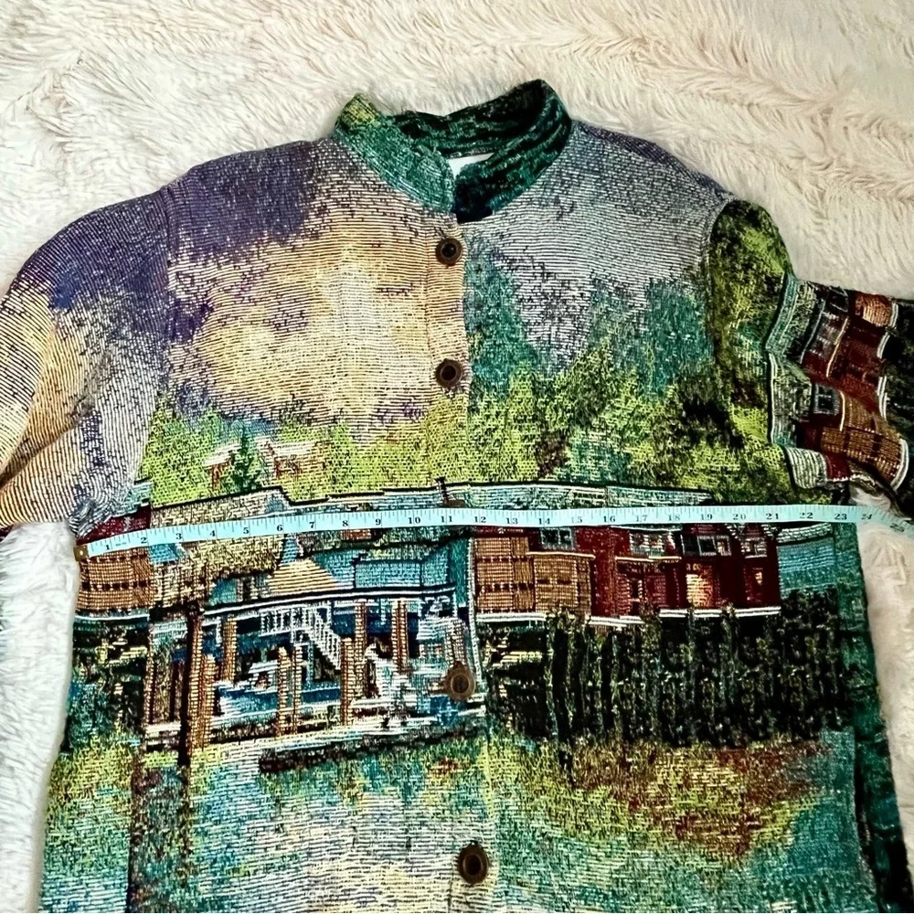 VTG Sugar Street Weavers Jacket Adult One Size AOP Tapestry 90’s Nicky Boehme - Picture 16 of 16